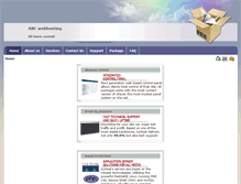 Tablet Screenshot of abcwebhosting.com